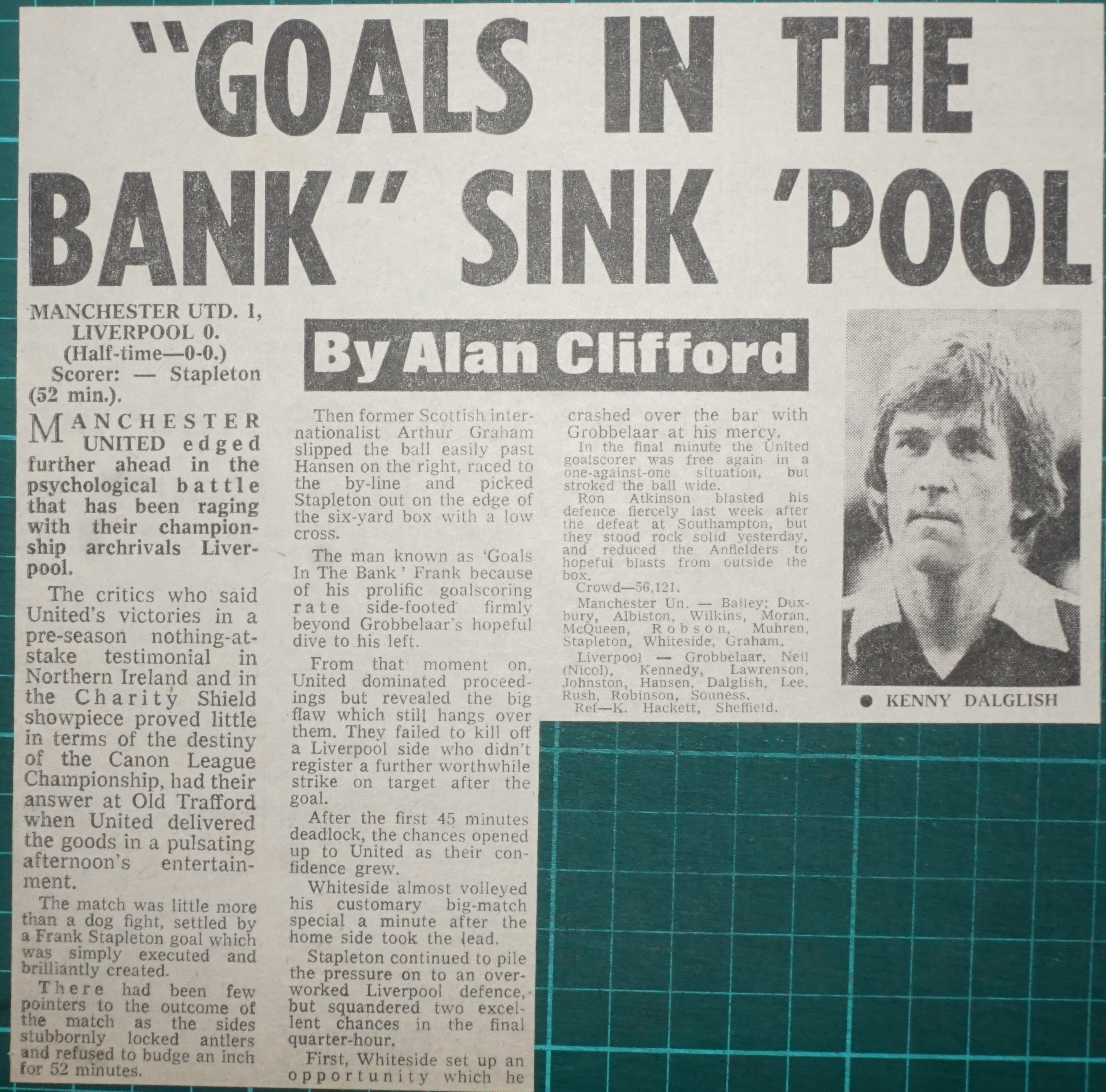 Goals in the bank sink Pool